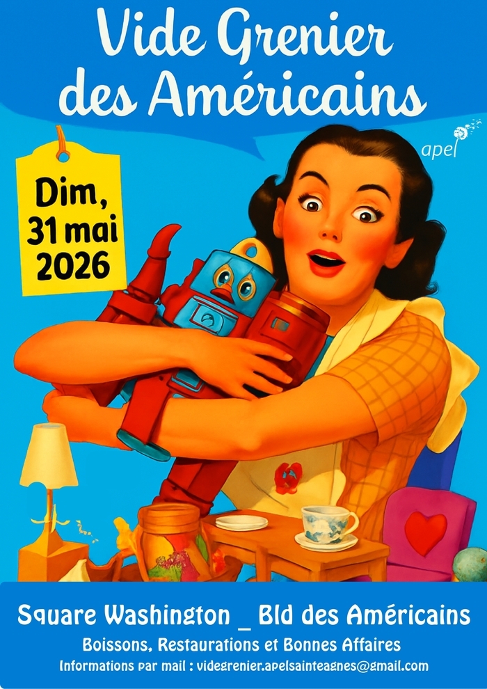 Vide Grenier des Américains, Square Washington, Nantes