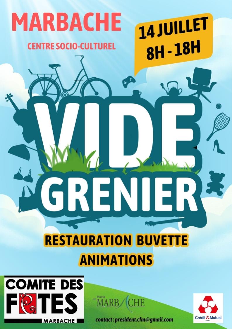 Vide-Grenier du 14 Juillet  Marbache