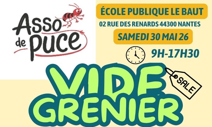 Vide-Grenier du Baut, Ecole Le Baut, Nantes