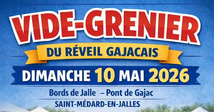 Vide grenier du Réveil gajacais Bords de Jalle Saint-Médard-en-Jalles