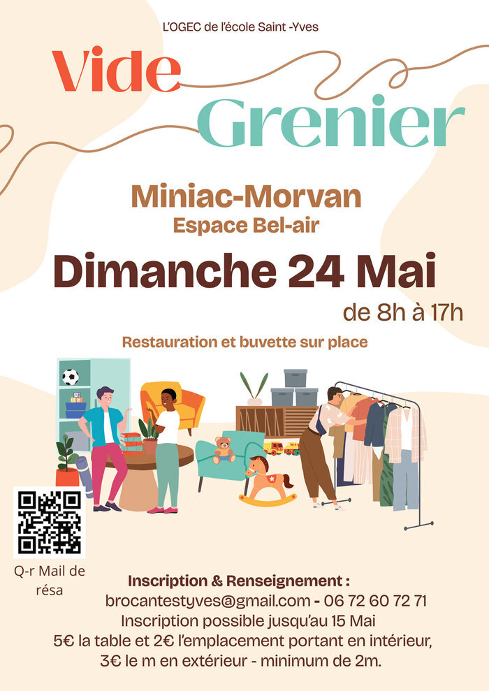 Vide Grenier, Espace Bel-Air, Miniac-Morvan