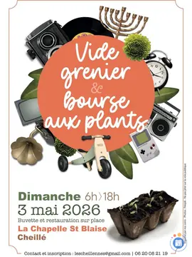 Vide grenier et bourse aux plants  Cheillé