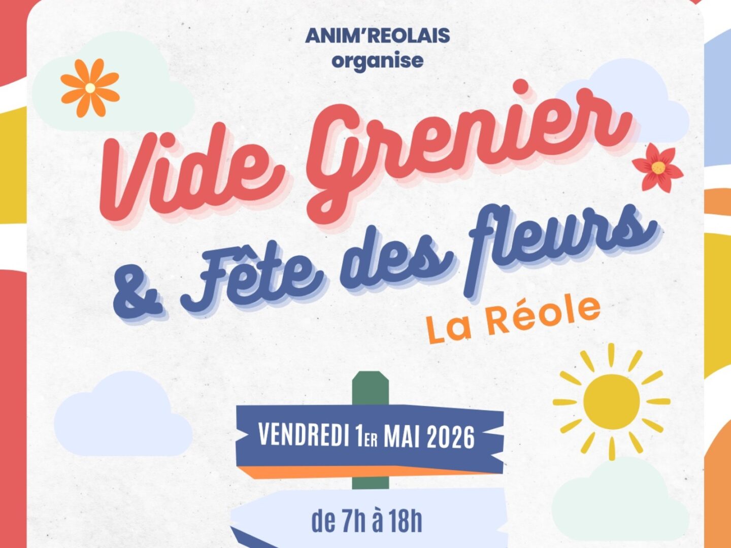 Vide-grenier et Fête des fleurs Quais de Garonne La Réole 2026-05-01