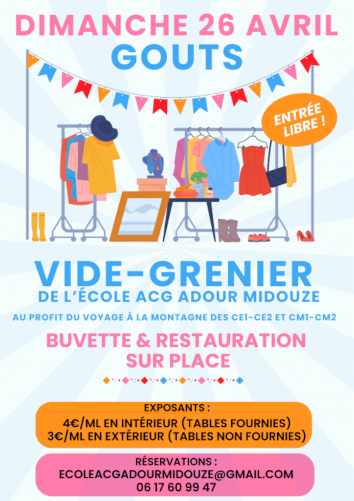 Vide Grenier Gouts 2026-04-26