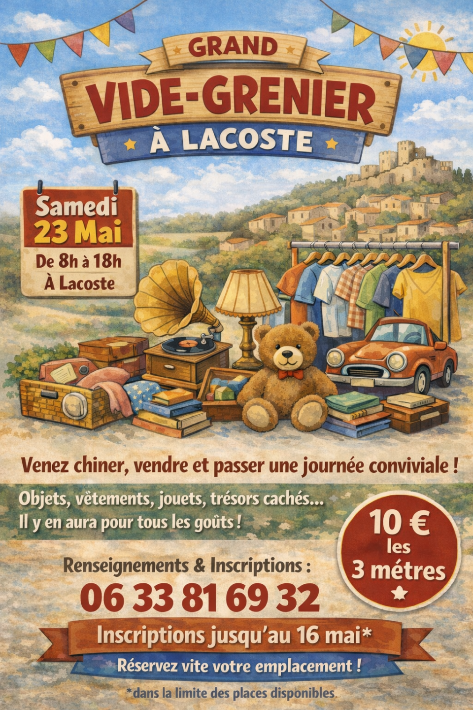 VIDE GRENIER  Lacoste