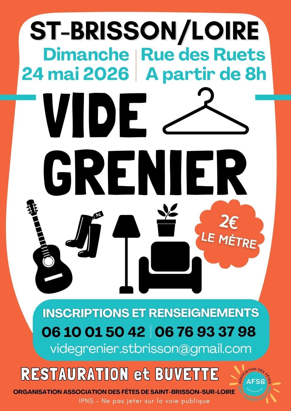Vide Grenier Rue des Ruets Saint-Brisson-sur-Loire 2026-05-24