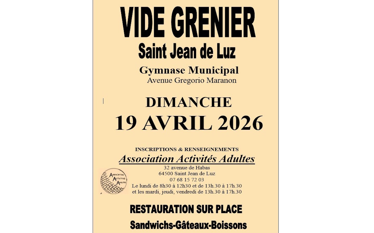 Vide Grenier  Saint-Jean-de-Luz