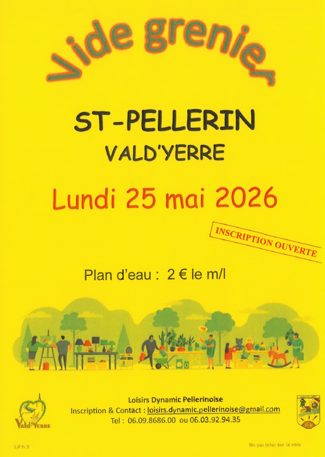 Vide-grenier Saint-Pellerin Vald'Yerre 2026-05-25