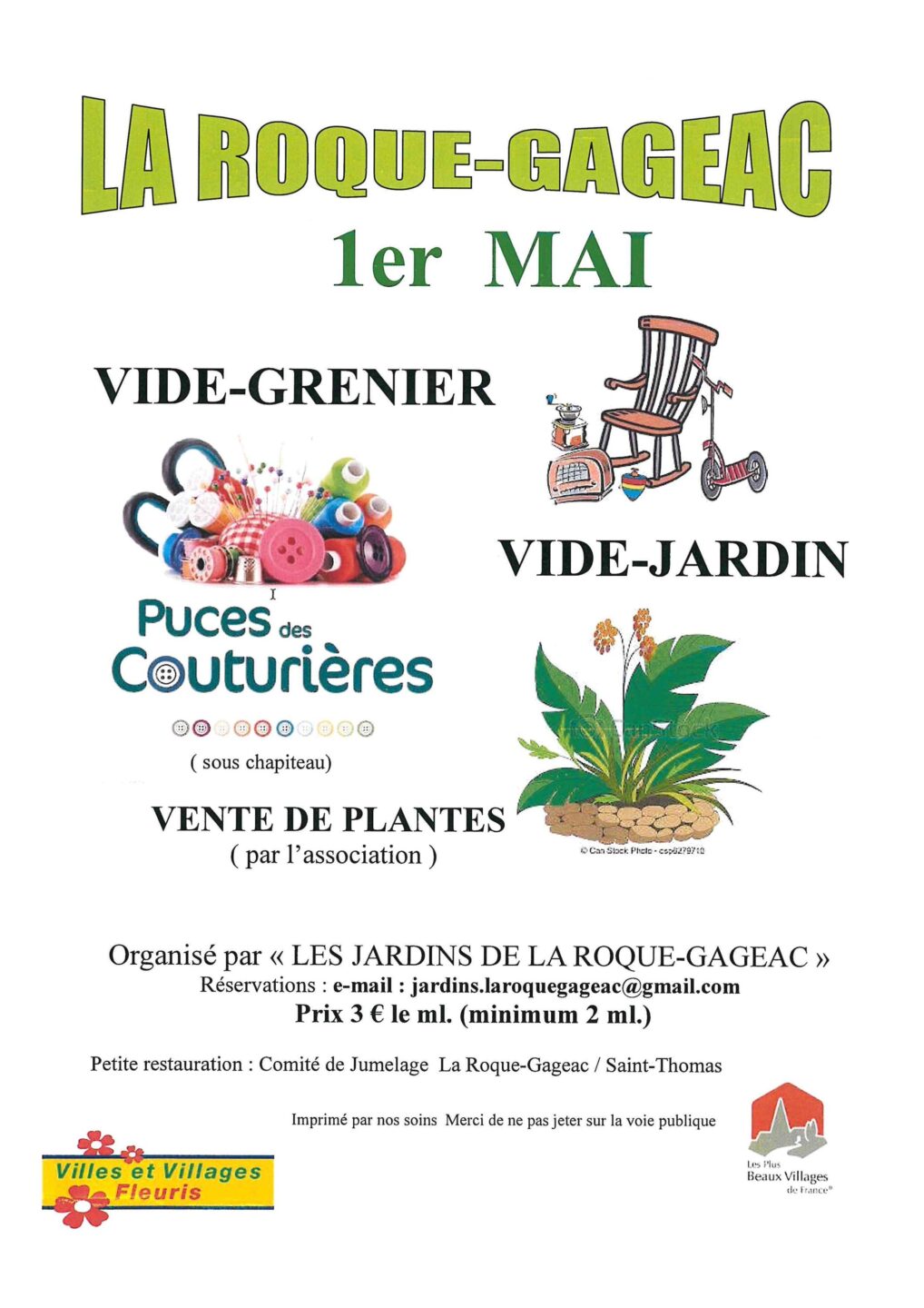 Vide-grenier & Vide-Jardin Le Bourg La Roque-Gageac 2026-05-01