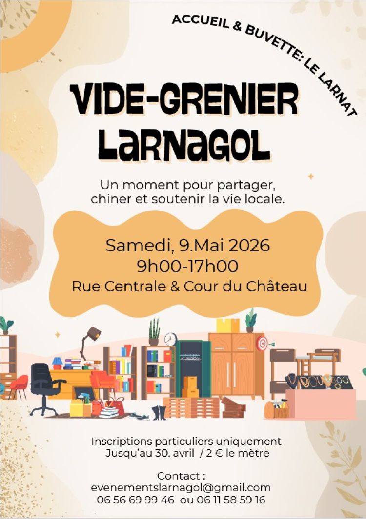 Vide-greniers à Larnagol  Larnagol