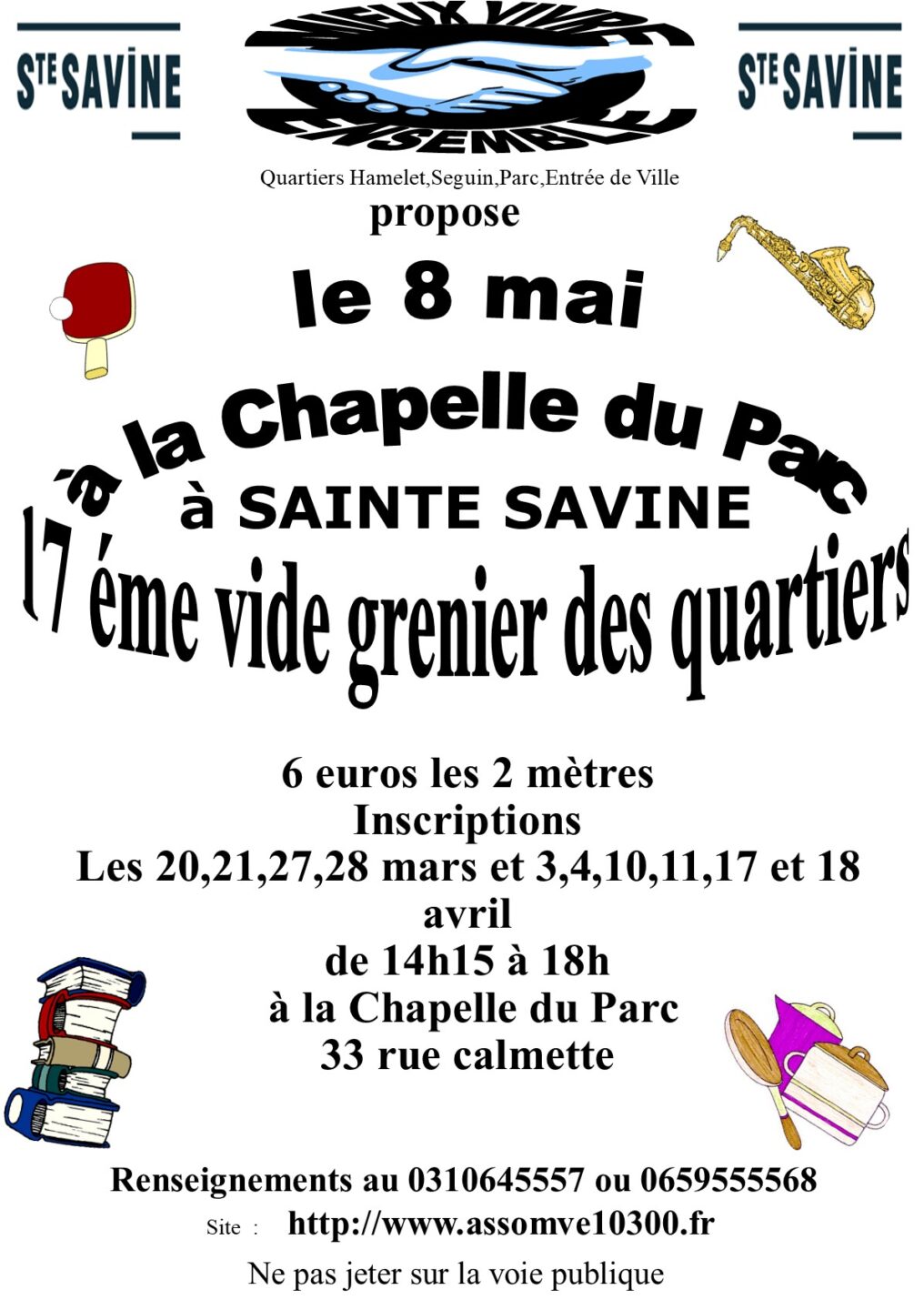 Vide-greniers des quartiers par Mieux Vivre Ensemble  Sainte-Savine
