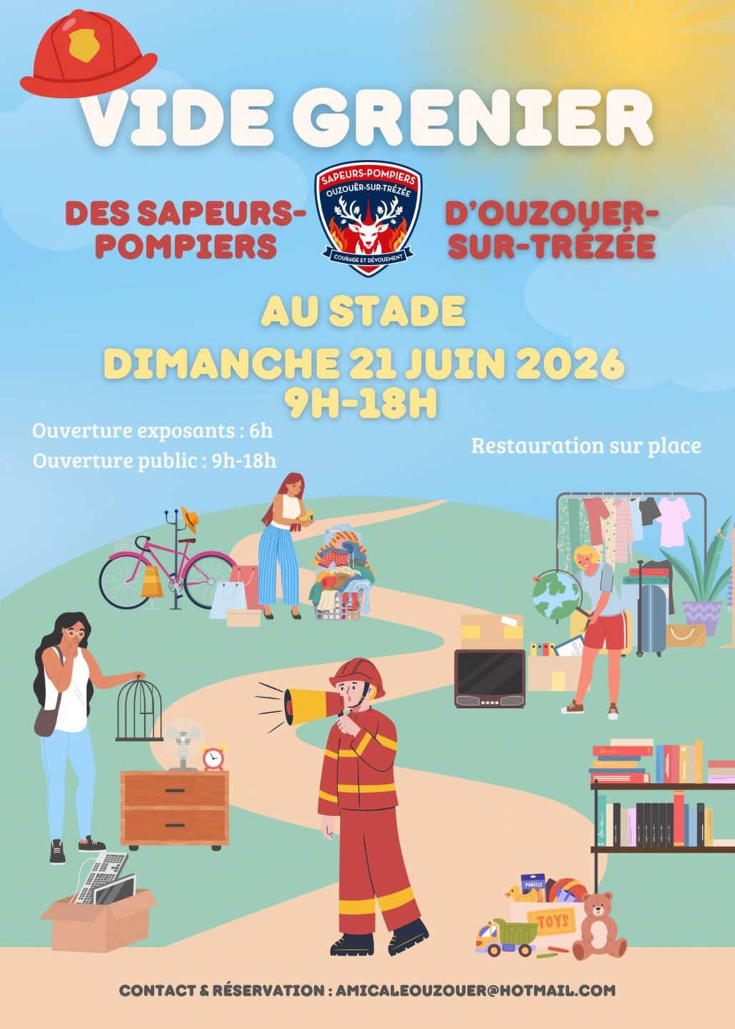 Vide-greniers des sapeurs-pompiers  Ouzouer-sur-Trézée