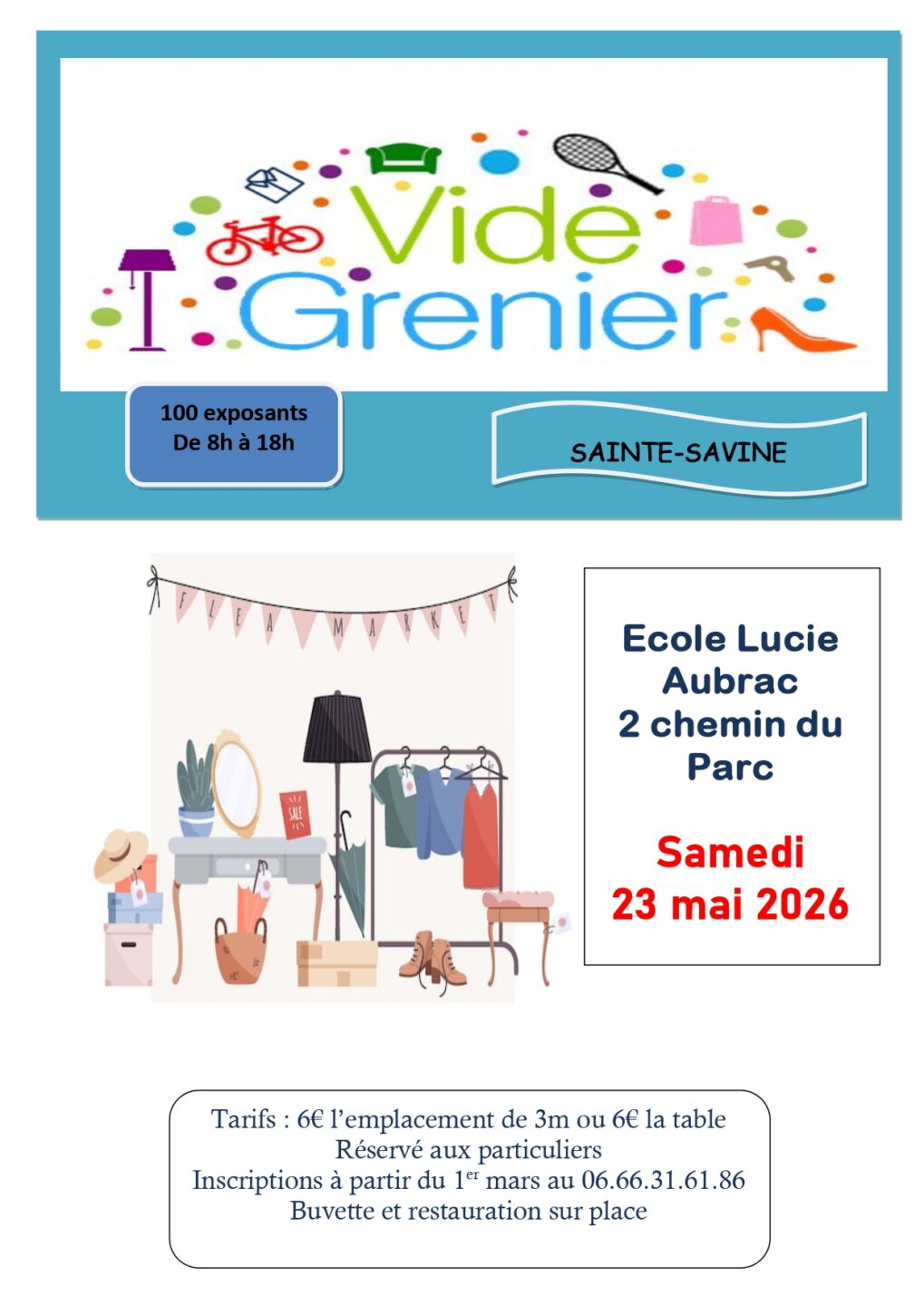 Vide-Greniers Ecole Lucie Aubrac  Sainte-Savine