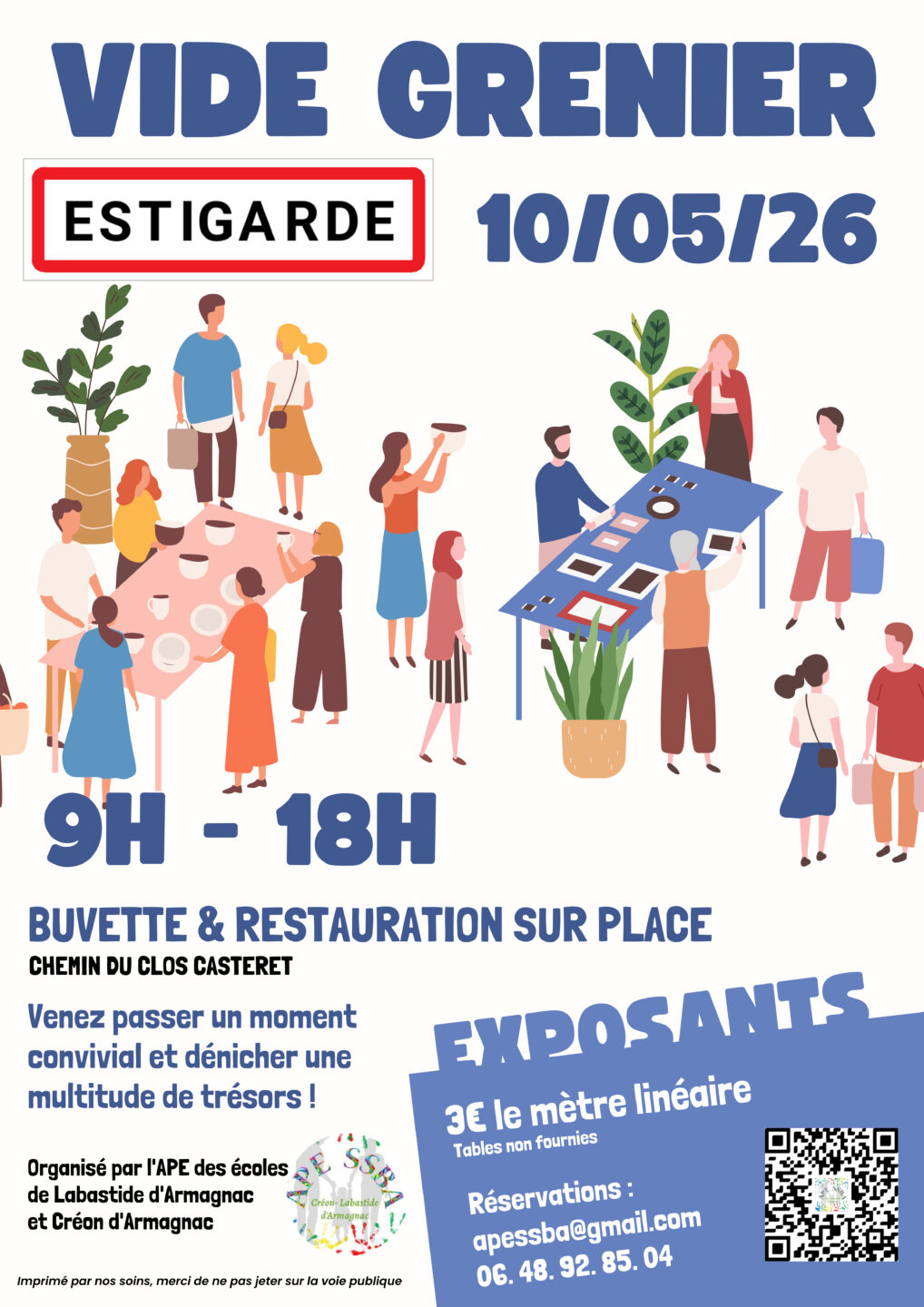 Vide greniers Chemin du Clos Casteret Estigarde 2026-05-10