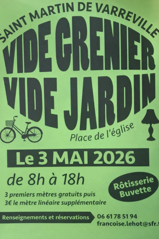 Vide-greniers et vide-jardins  Saint-Martin-de-Varreville