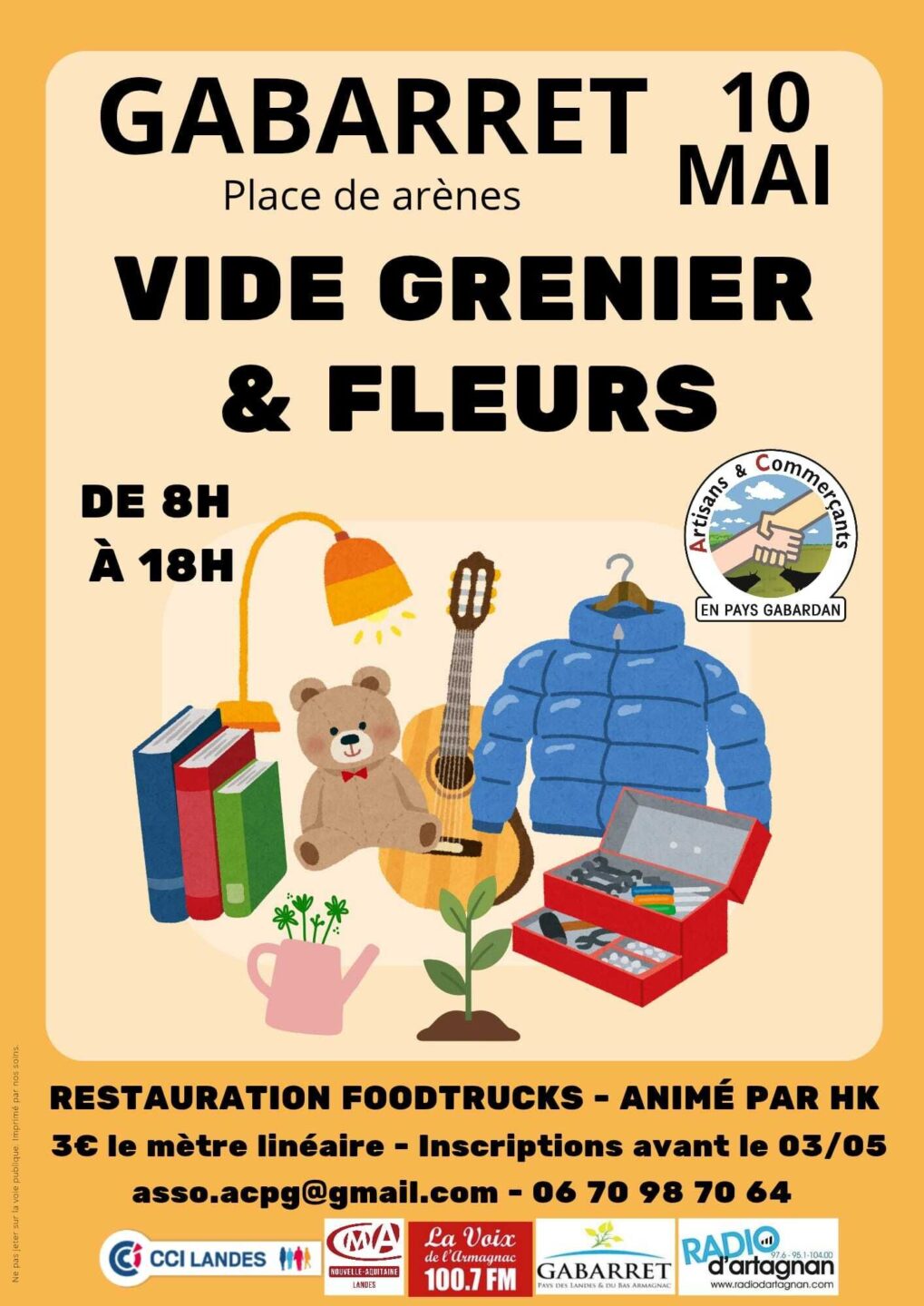 Vide-greniers & Marché aux fleurs  Gabarret