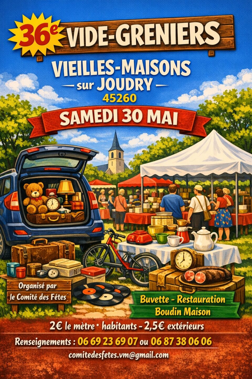 Vide-greniers  Vieilles-Maisons-sur-Joudry