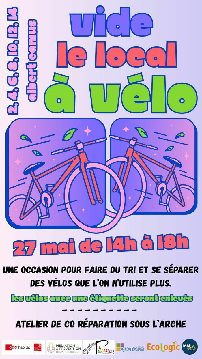 Vide le local à vélo, 10 place albert camus 21800 Quetigny, Quetigny