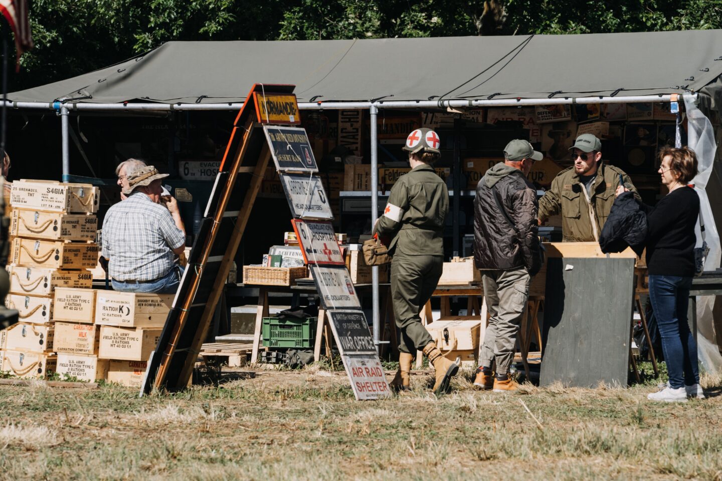 Village d’exposants des Overlord Historical Days Overlord Museum Colleville-sur-Mer