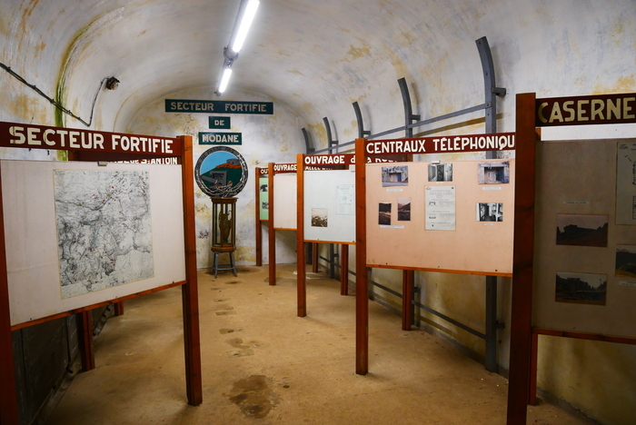 Visite à la lampe torche du musée, fort Saint-Gobain, La Norma