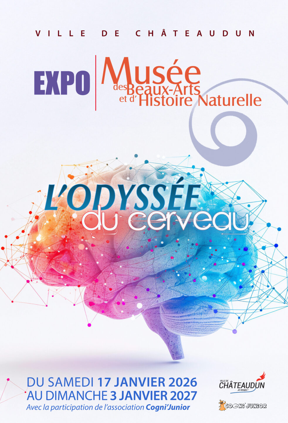 Visite commentée L’odyssée du cerveau neurones, neurotransmetteurs et cellules gliales  Châteaudun