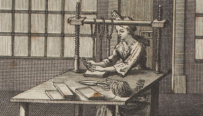 Visite de l’atelier de reliure, Médiathèque Jacques Demy, Nantes