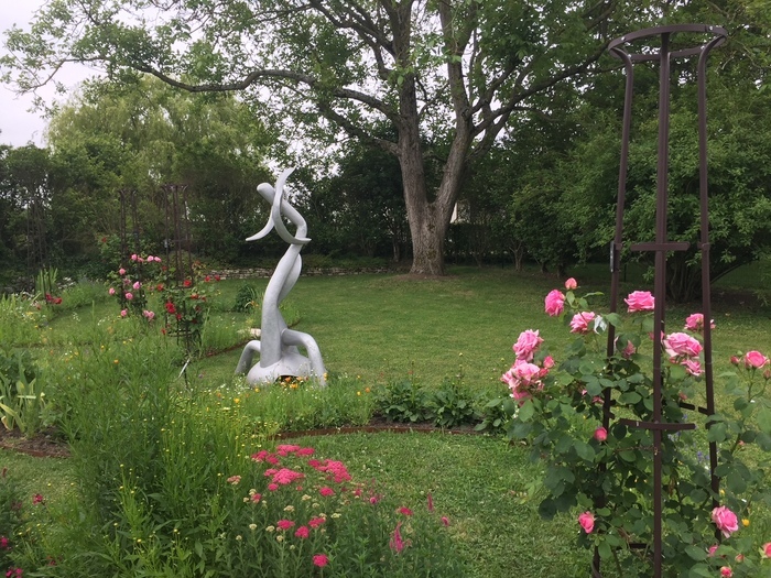 Visite-découverte de la roseraie-conservatoire Marcel Robichon, Village-jardin de Yèvre-le-Châtel, Yèvre-la-Ville