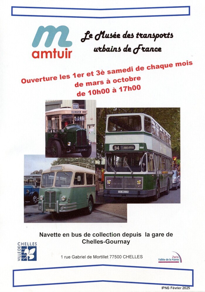Visite du Musée des transports urbains de France, Musée des transports urbains de France, Chelles