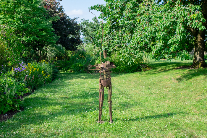 Visite d&rsquo;une exposition collective d&rsquo;art contemporain dans un lieu inédit, TEM espace d&rsquo;art contemporain et son jardin, Goviller