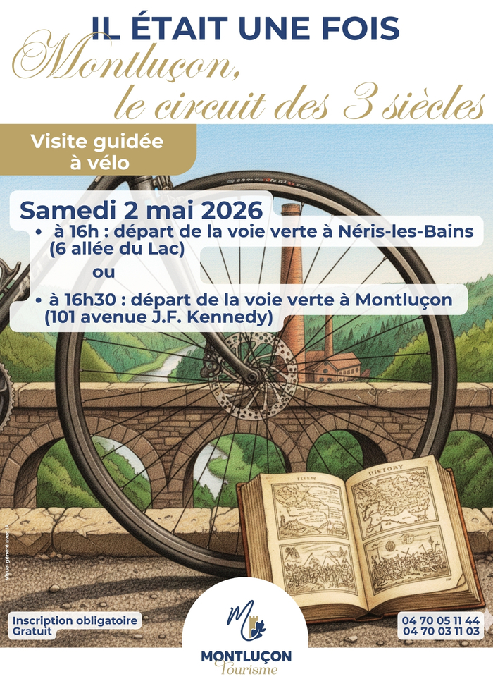 Visite guidée à vélo : Montluçon