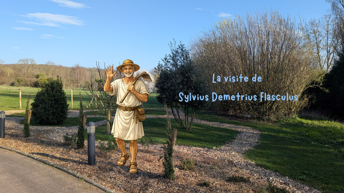 Visite guidée du jardin mythologique antique avec Sylvius Demetrius Flasculus Vieux-la-Romaine