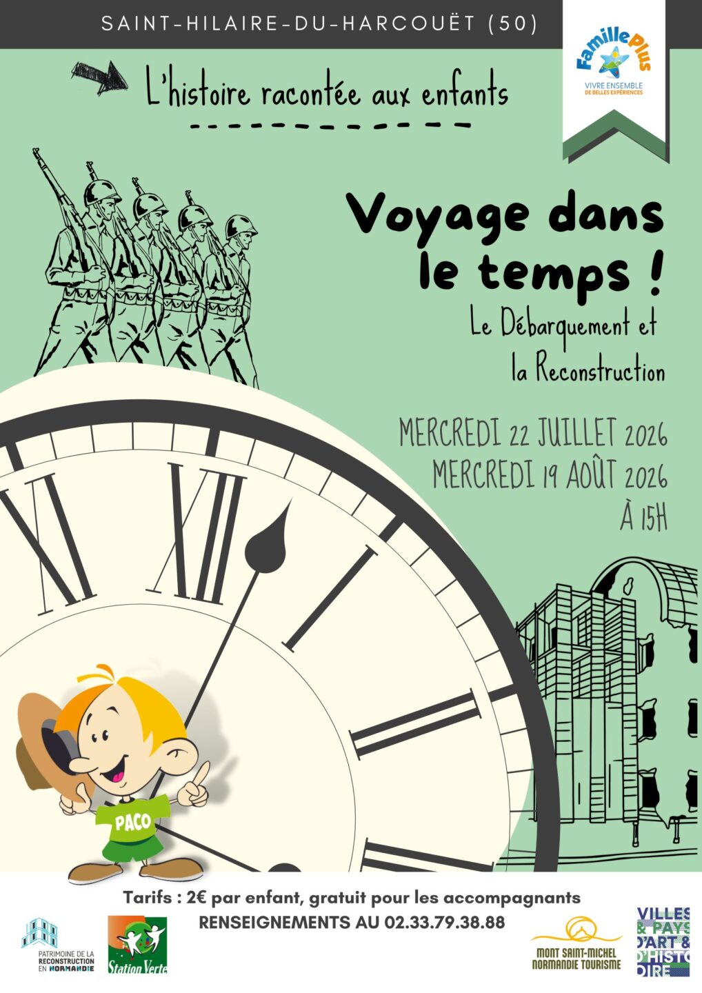 Visite guidée enfants Remonte le temps à Saint-Hilaire-du-Harcouët  Saint-Hilaire-du-Harcouët