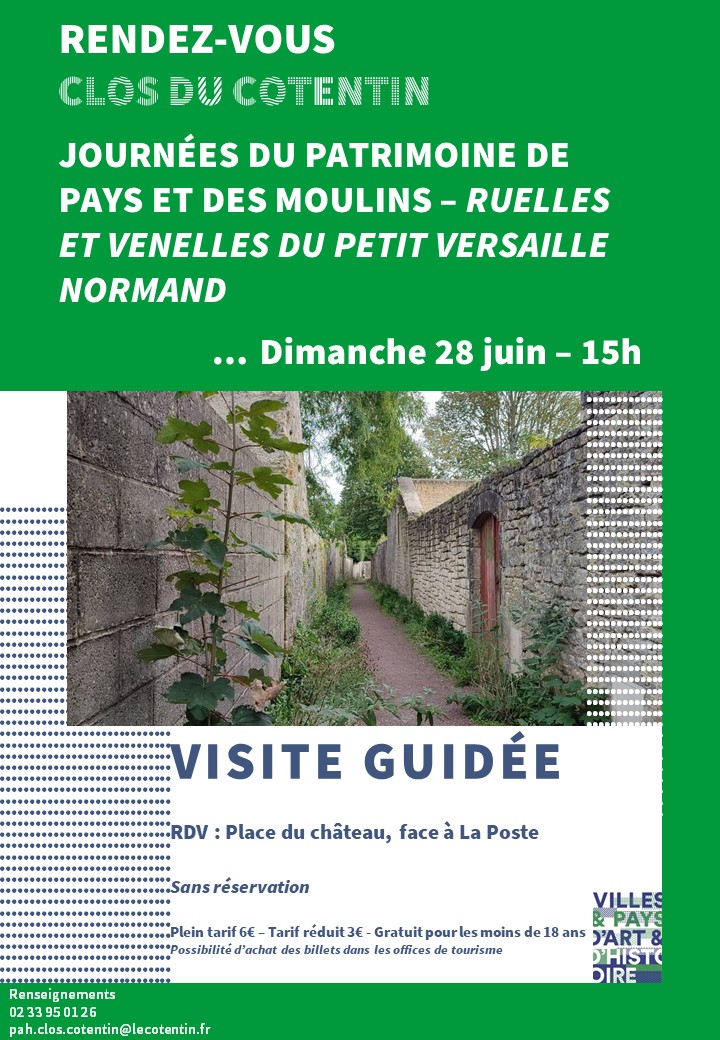 Visite guidée Les dimanches du patrimoine Place du Château Valognes
