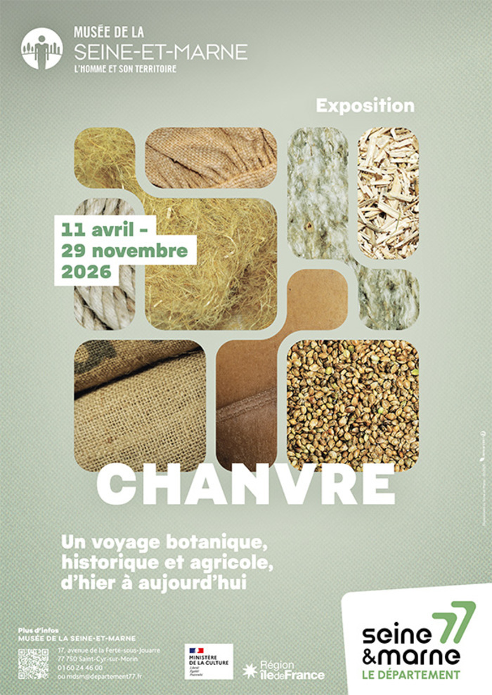 Visite libre de l&rsquo;exposition Chanvre, Musée de la Seine-et-Marne, Saint-Cyr-sur-Morin