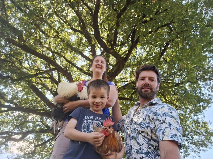 Visite pour les scolaires : découverte pédagogique, Le verger des poules, Milhars