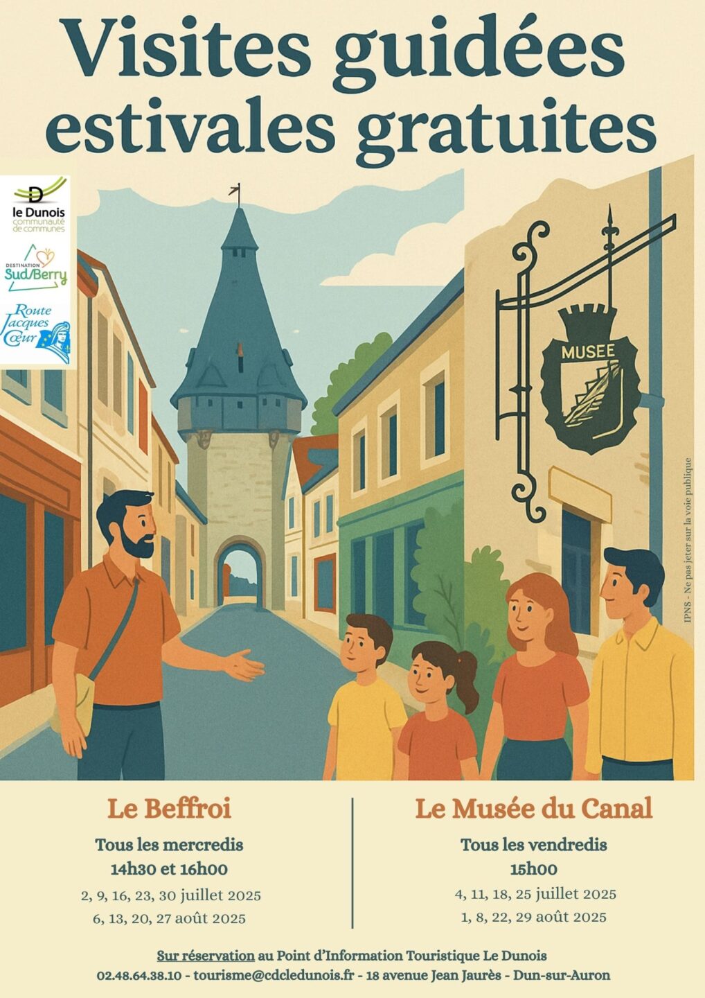 Visites Guidées Estivales du Beffroi de Dun-sur-Auron  Dun-sur-Auron