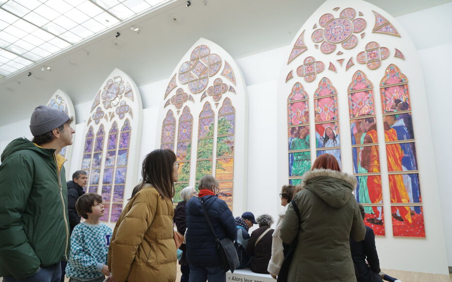 Exposition consacrée aux vitraux contemporains de Notre-Dame de Paris au Grand Palais
