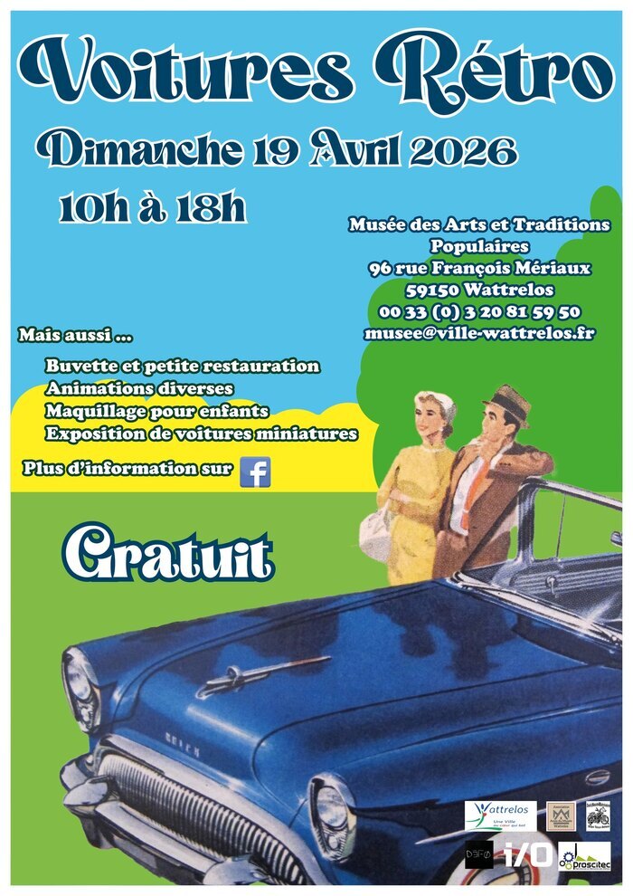 Voitures Rétro, Musée des Arts et Traditions Populaires, Wattrelos