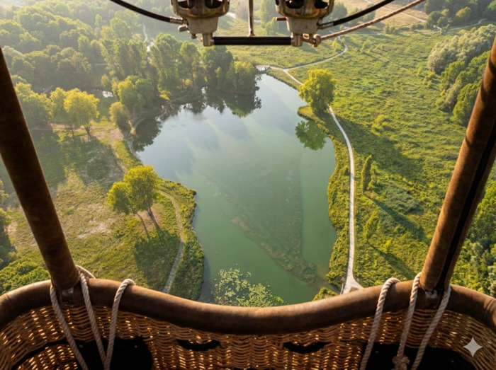 Vol en ballon captif : Changez de point de vue sur le jardin ! Domaine départemental de Méréville Le Mérévillois