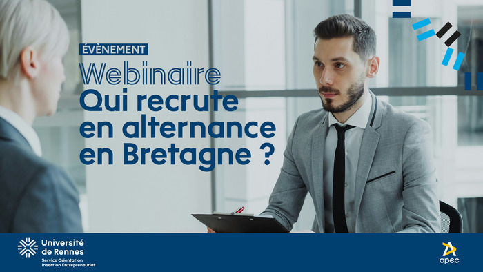 Webinaire / Qui recrute en alternance en Bretagne ?