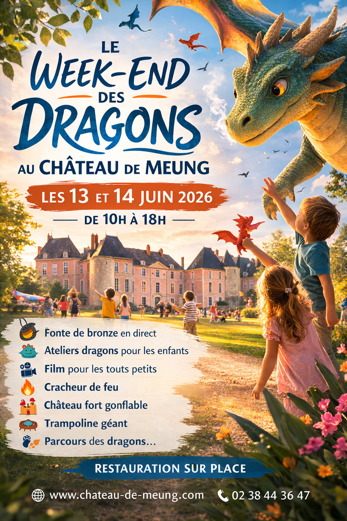 Week-end des Dragons au Château de Meung-sur-Loire (Loiret – 45) Château de Meung sur Loire Meung-sur-Loire