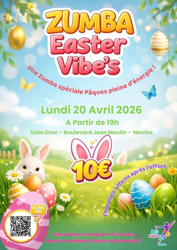Zumba Easter Vibes, Pôle associatif Drac, Nantes