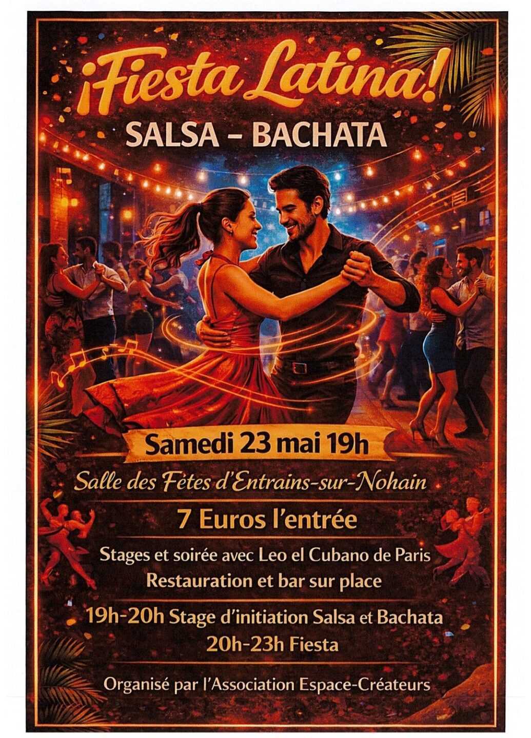 ¡Fiesta Latina! Salsa Bachata Salle des fêtes Entrains-sur-Nohain