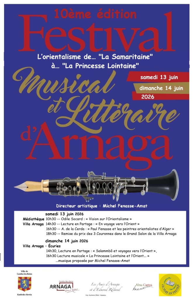 10ème Festival musical et littéraire d’Arnaga Villa Arnaga Cambo-les-Bains