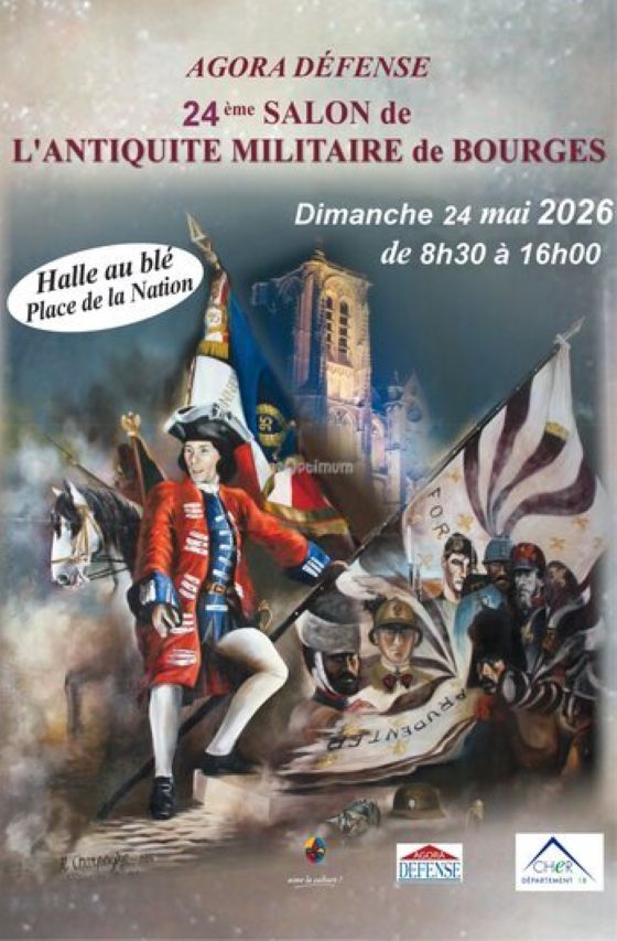 24 ème Salon de l'Antiquité Militaire de Bourges 8 Rue Paul Commenge Bourges 2026-05-24