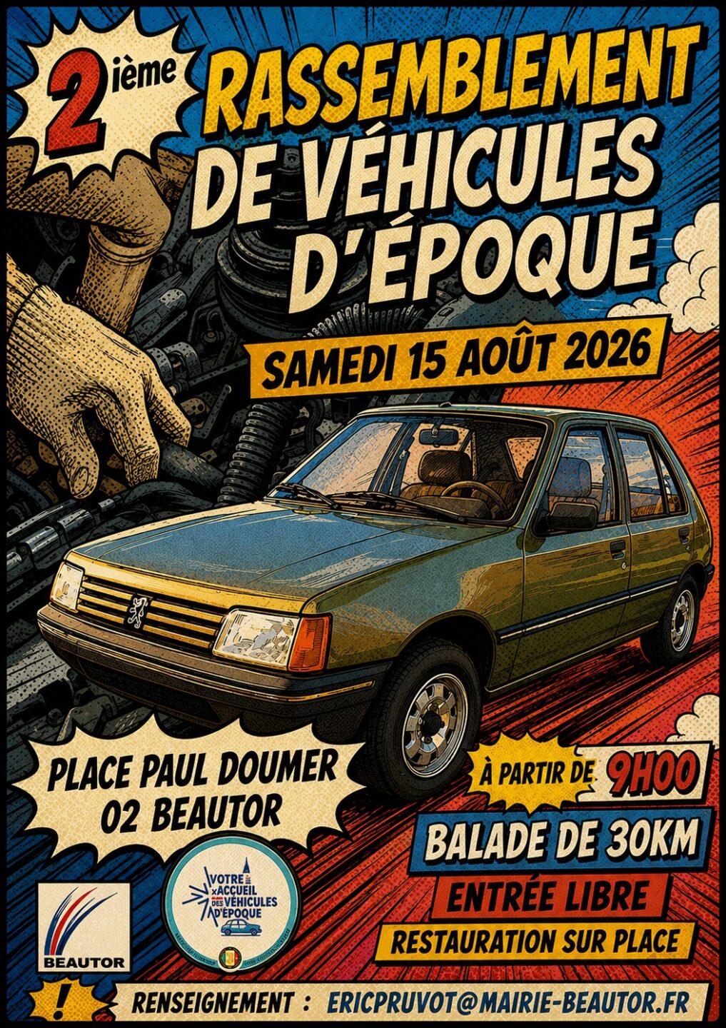 2ème Rassemblement De Véhicules D’Epoque Beautor Beautor