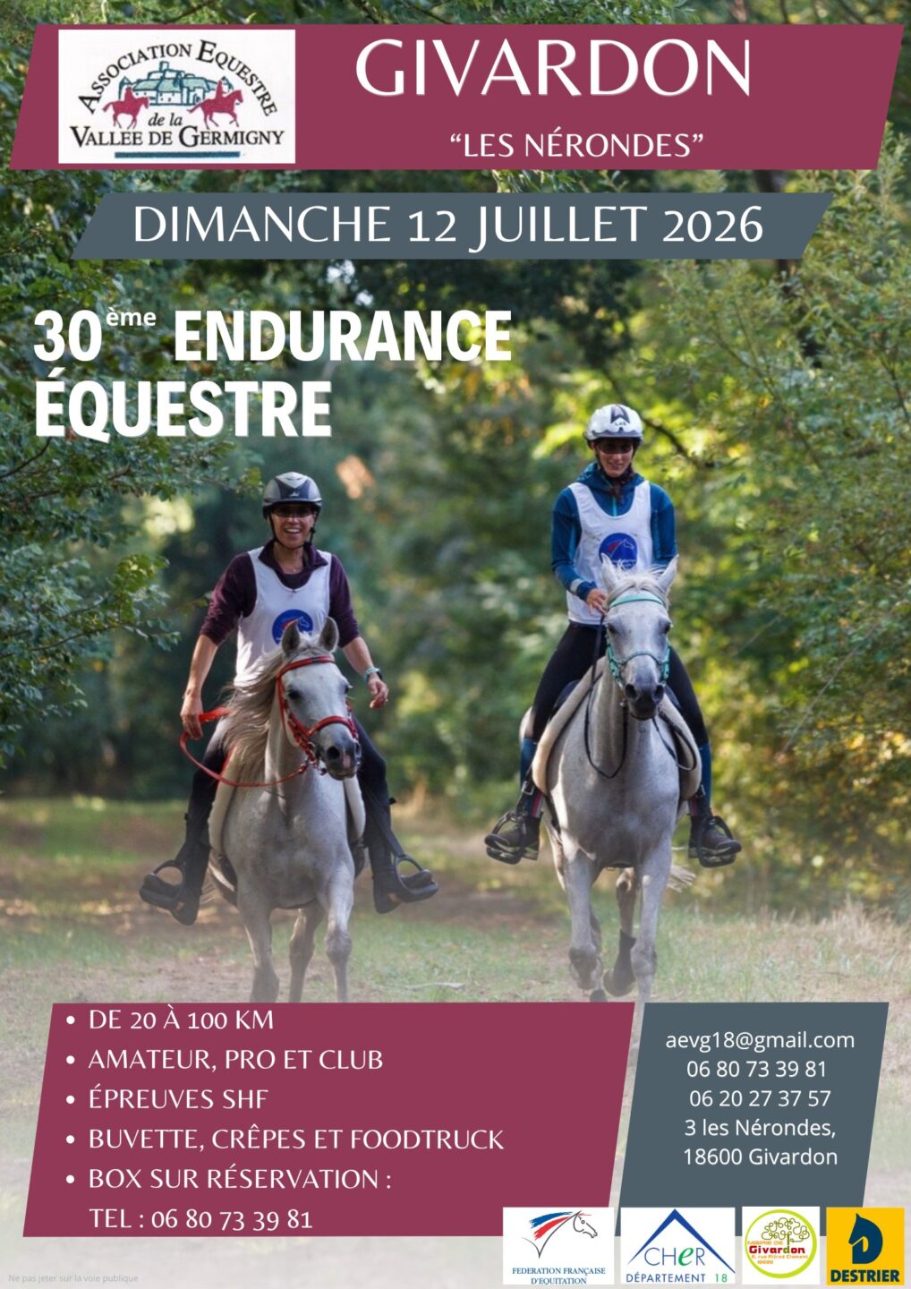 30ème Endurance Équestre  Givardon