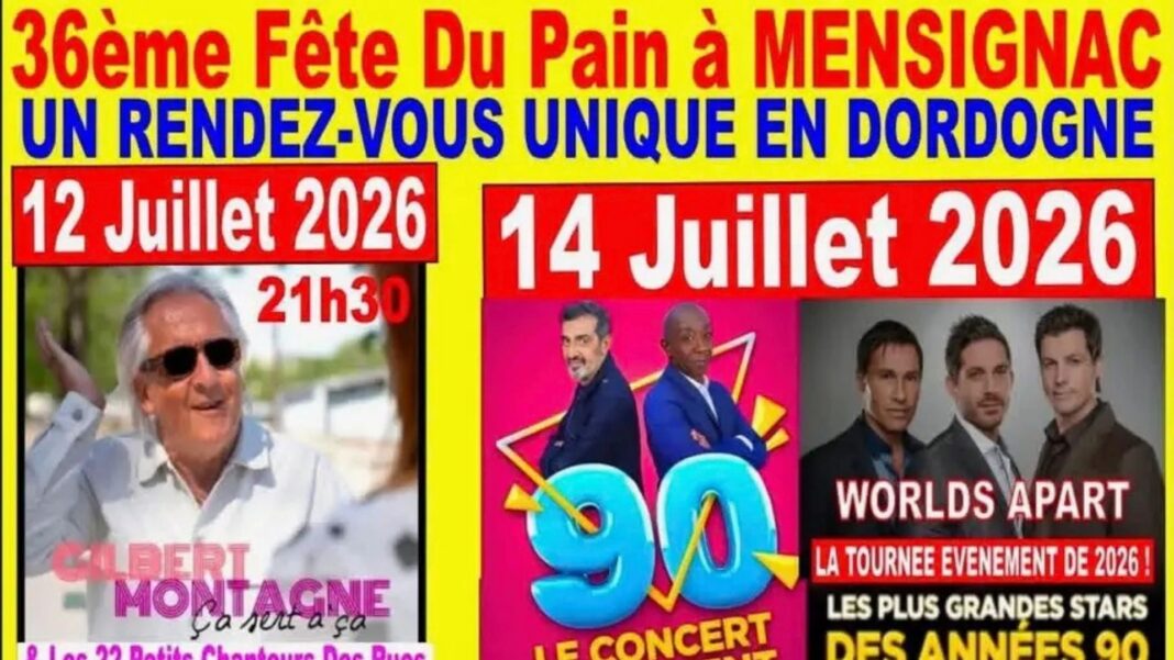 36 ème Fête du pain à Mensignac  Mensignac