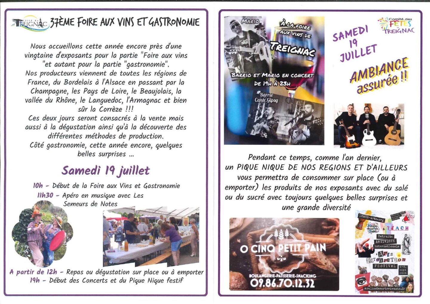 38 ème Foire aux vins et gastronomie Treignac