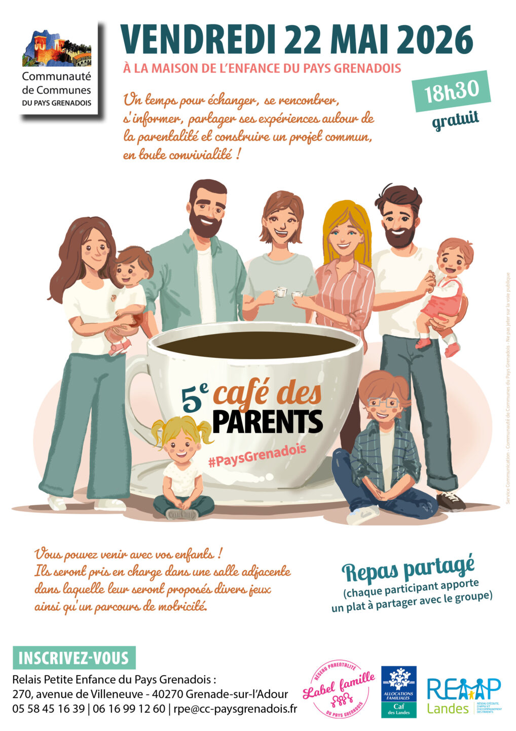 5ème Café des parents  Grenade-sur-l&rsquo;Adour